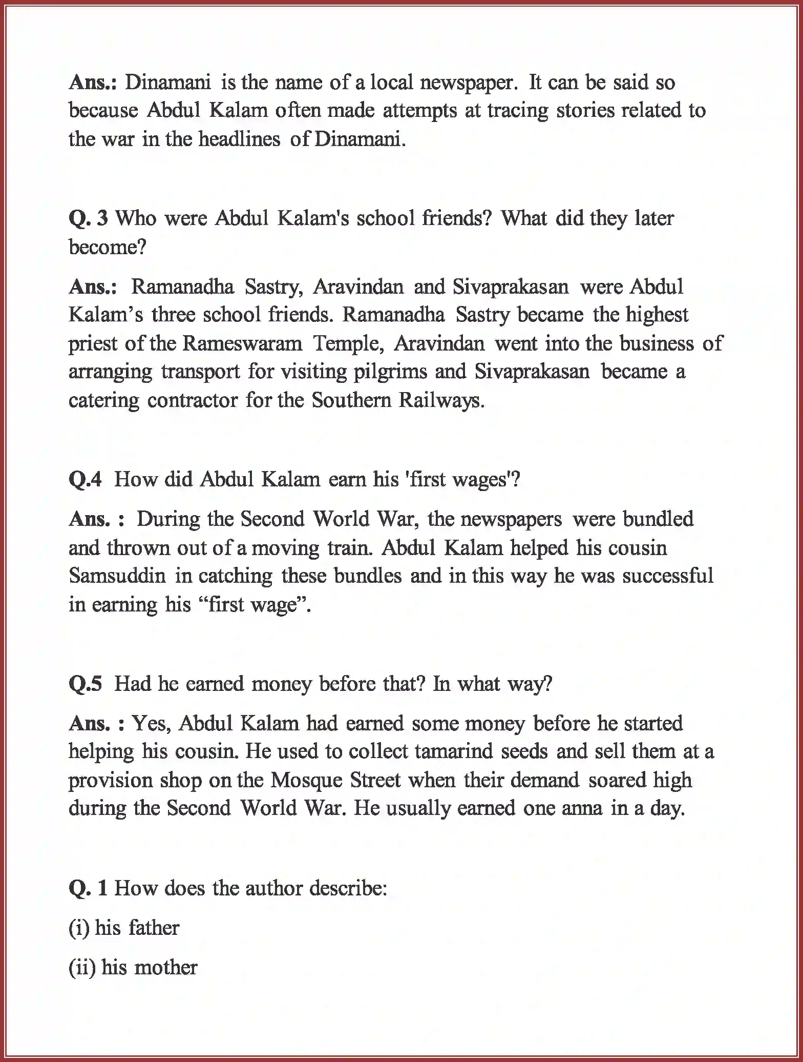 NCERT-Solution-Class-9-English-Beehive-My-Childhood-3309-page-11