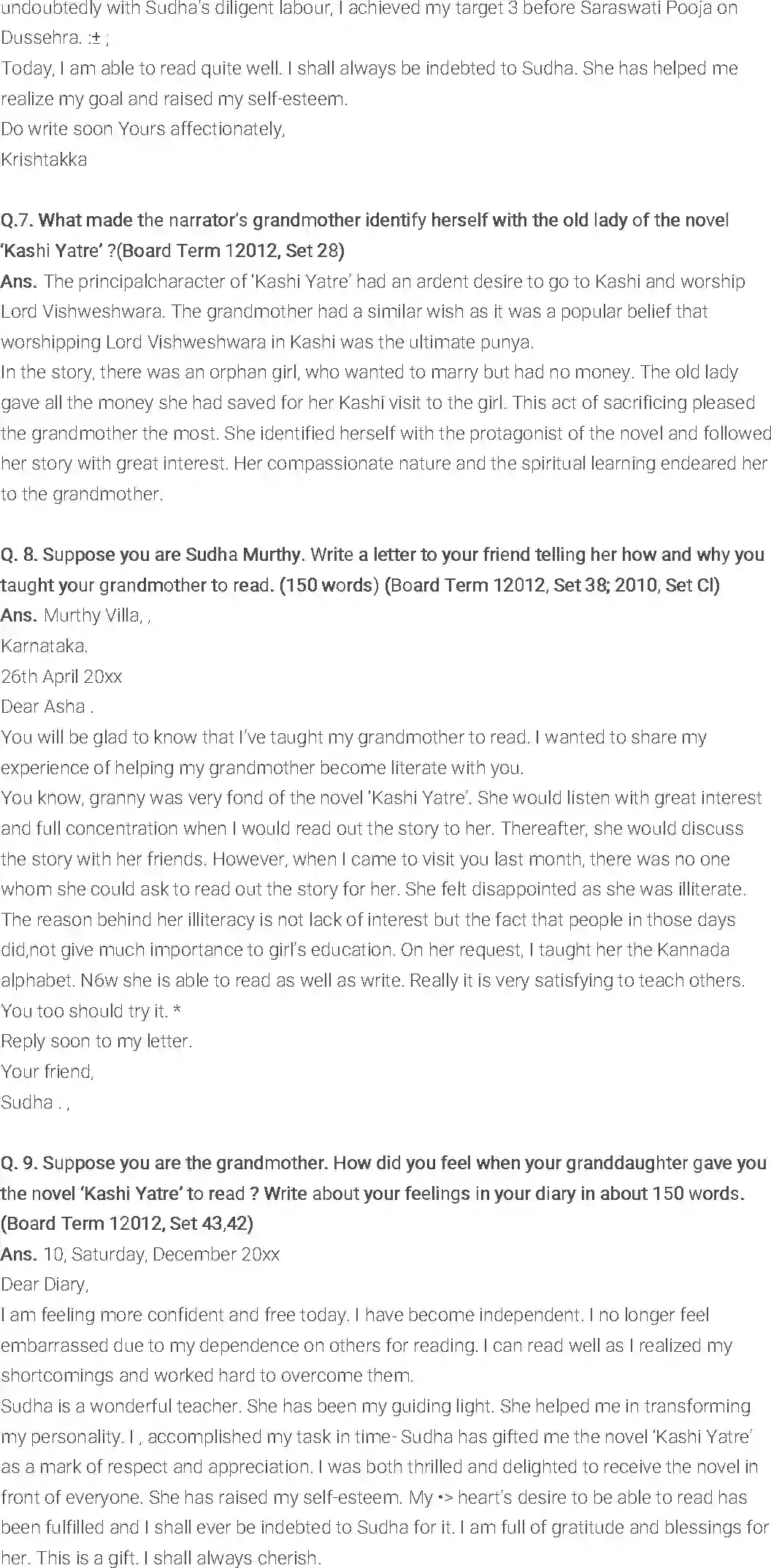 NCERT-Solution-Class-9-English-Literature-Reader-Chapter-1-How-I-Taught-My-Grandmother-to-Read-1147-page-8