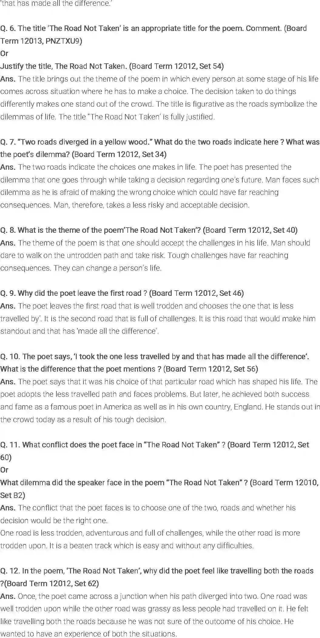 NCERT-Solution-Class-9-English-Literature-Reader-Chapter-2-The-Road-Not-Taken-1153-page-3