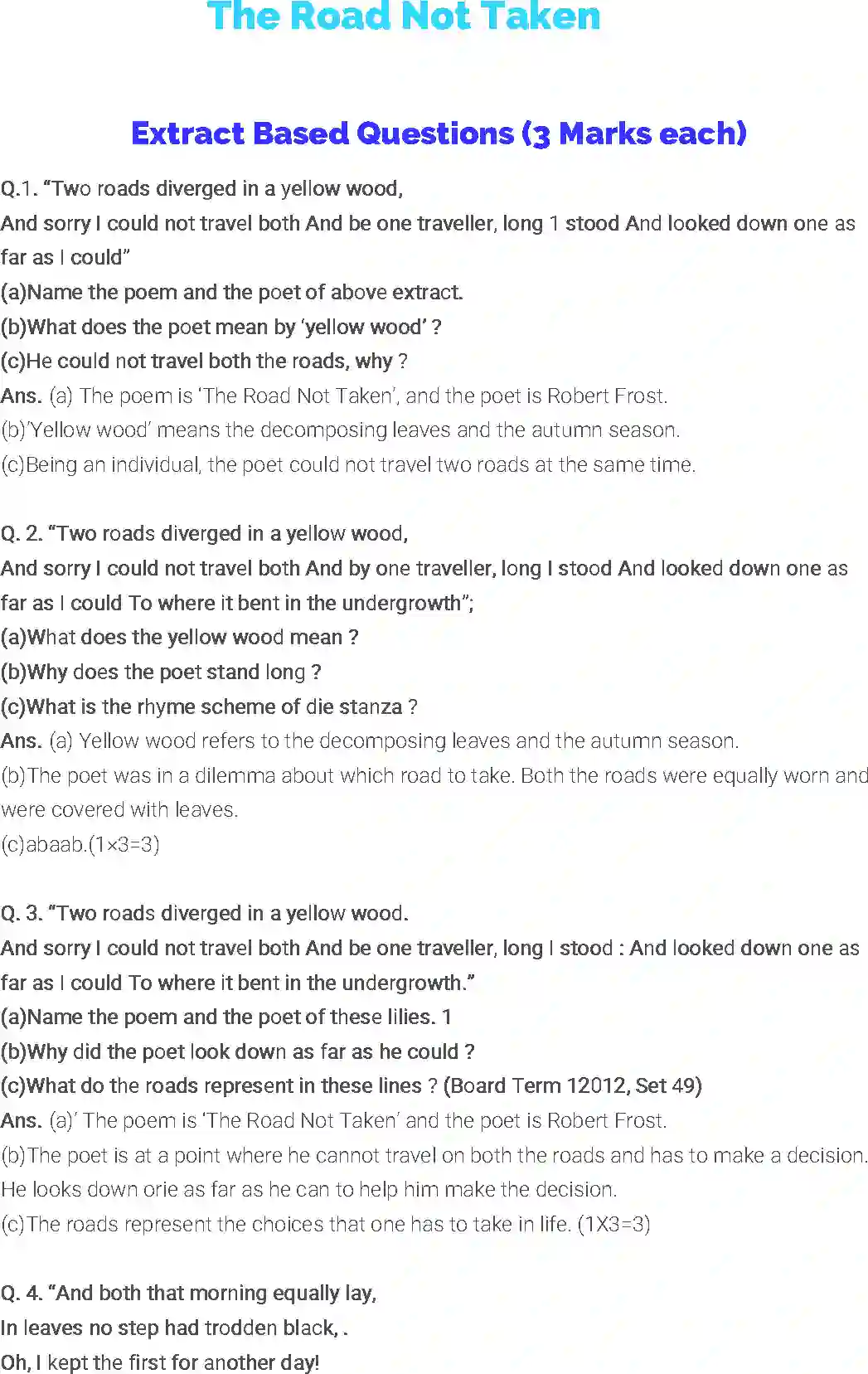 NCERT-Solution-Class-9-English-Literature-Reader-Chapter-2-The-Road-Not-Taken-3325-page-1