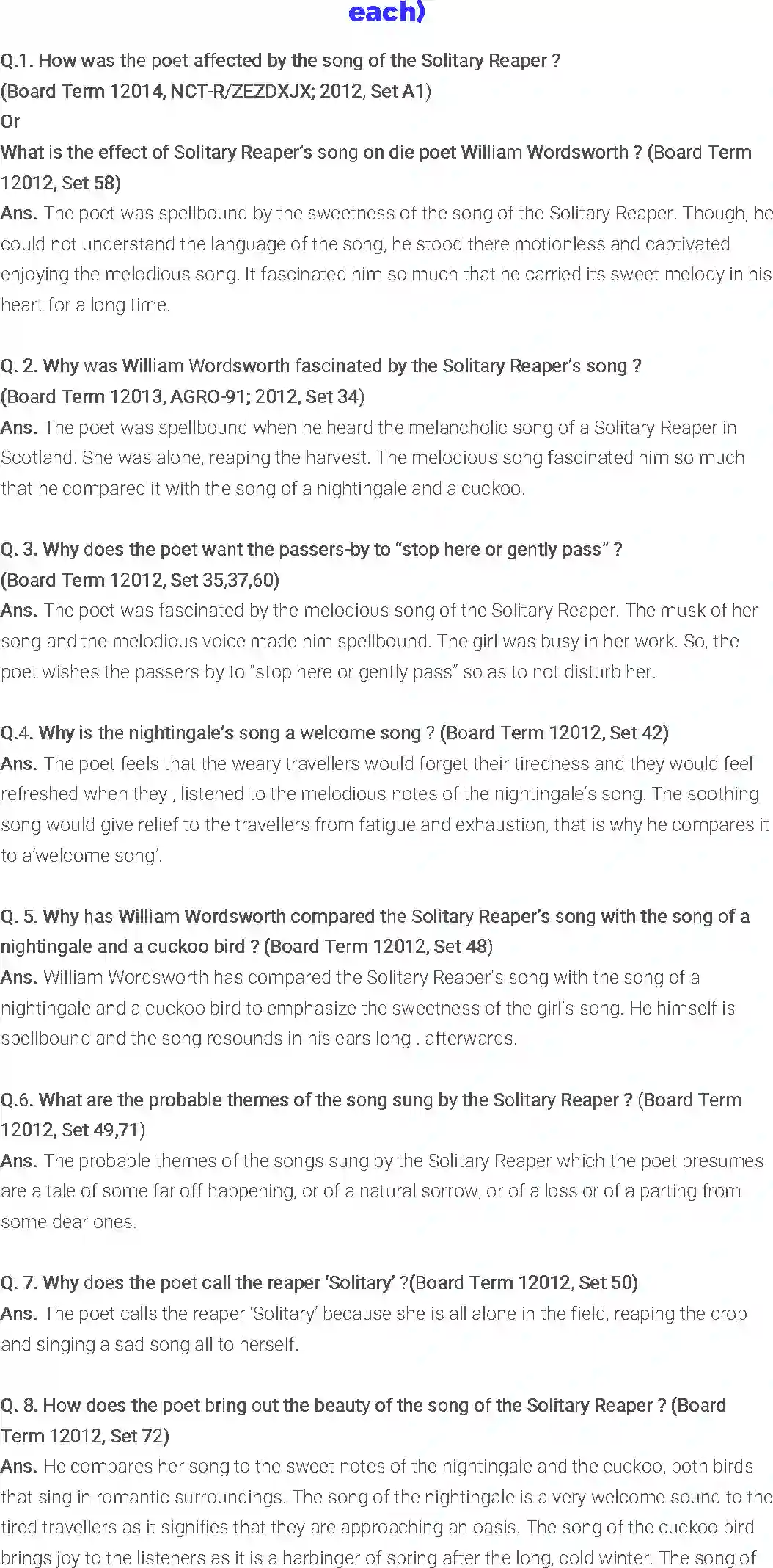 NCERT-Solution-Class-9-English-Literature-Reader-Chapter-3-The-Solitary-Reaper-1154-page-3