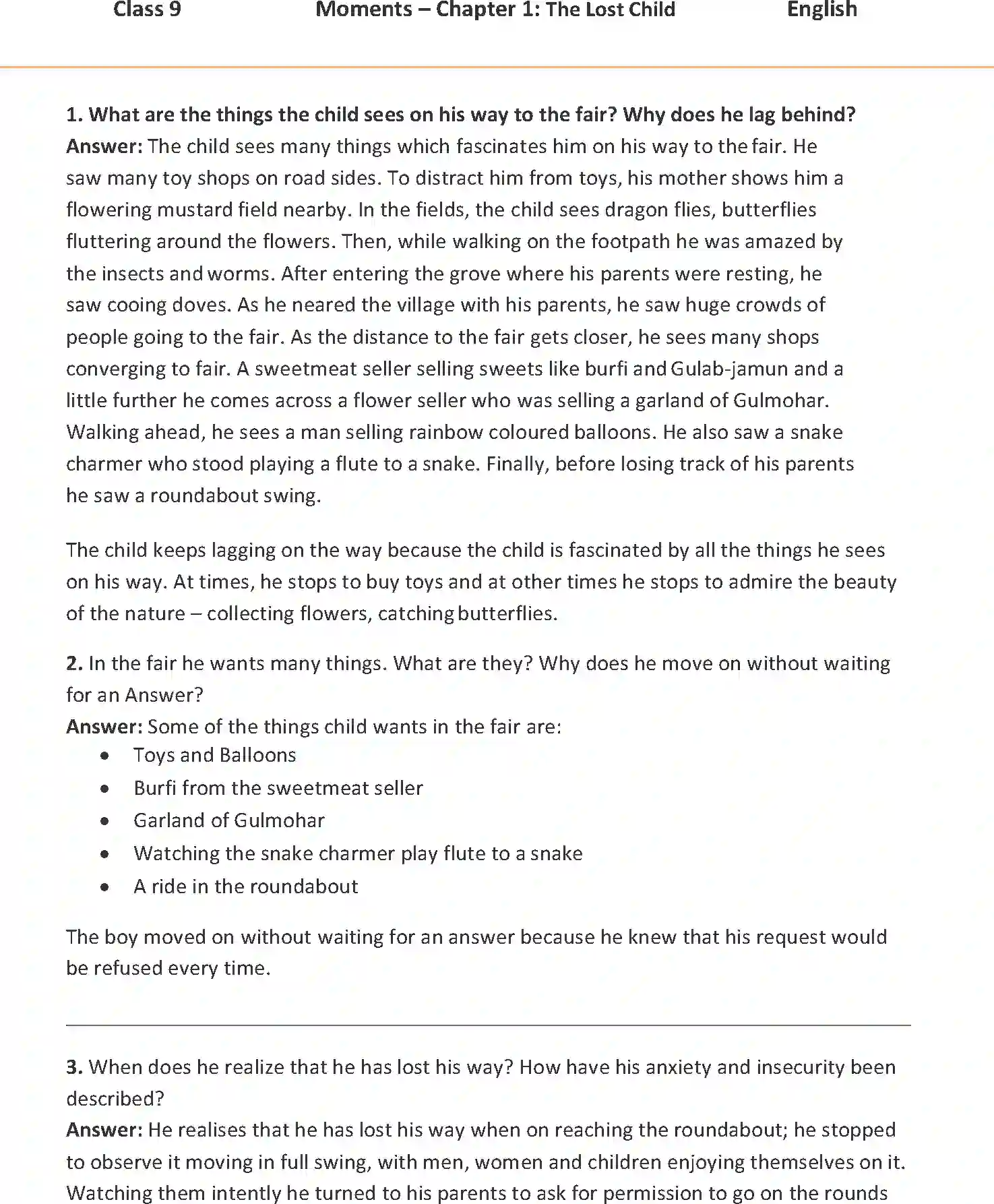 NCERT-Solution-Class-9-English-Moments-Chapter-1-The-Lost-Child-3289-page-1