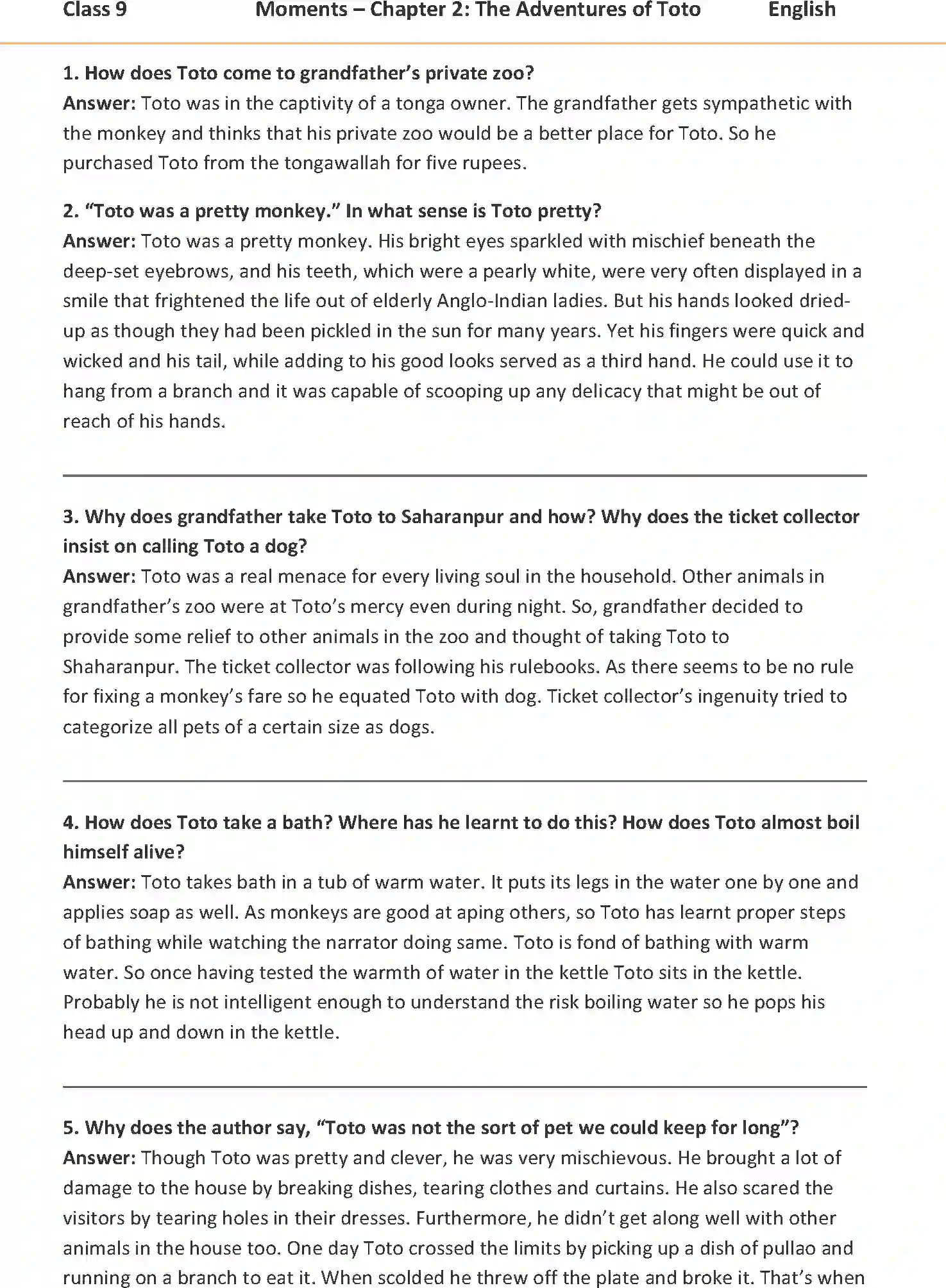 NCERT-Solution-Class-9-English-Moments-Chapter-2-The-Adventure-Of-Toto-1118-page-1