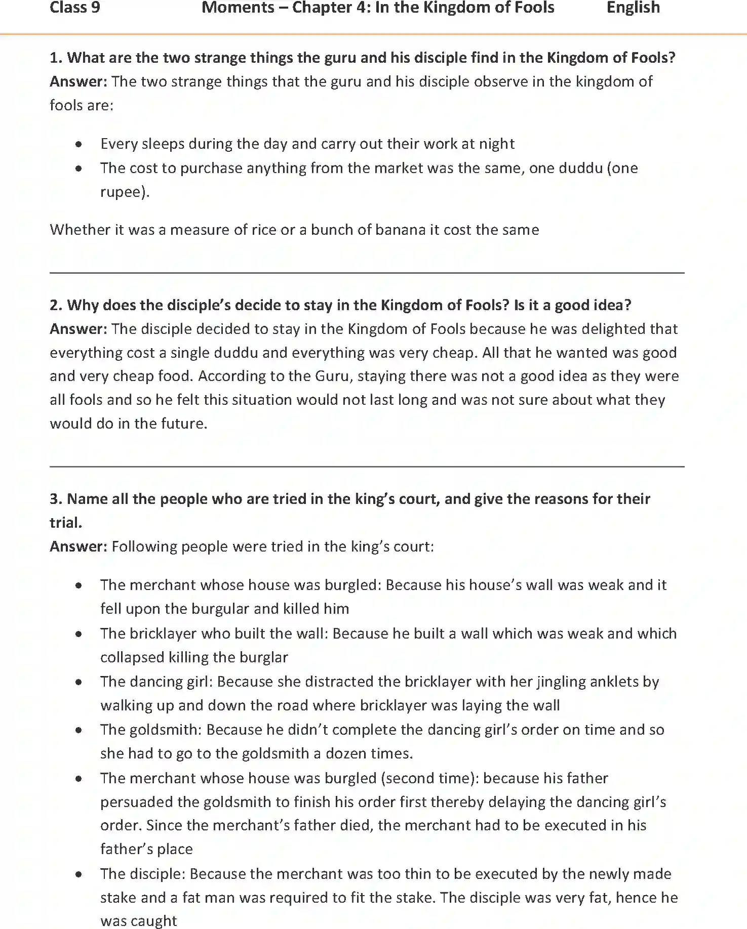 NCERT-Solution-Class-9-English-Moments-Chapter-4-In-The-Kingdom-Of-Fools-1120-page-1