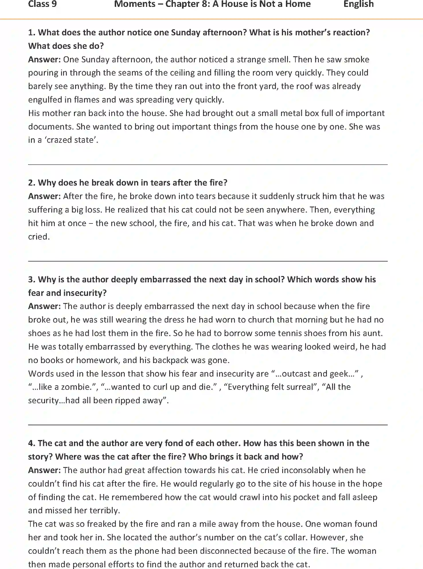 NCERT-Solution-Class-9-English-Moments-Chapter-8-A-House-Is-Not-A-Home-1124-page-1