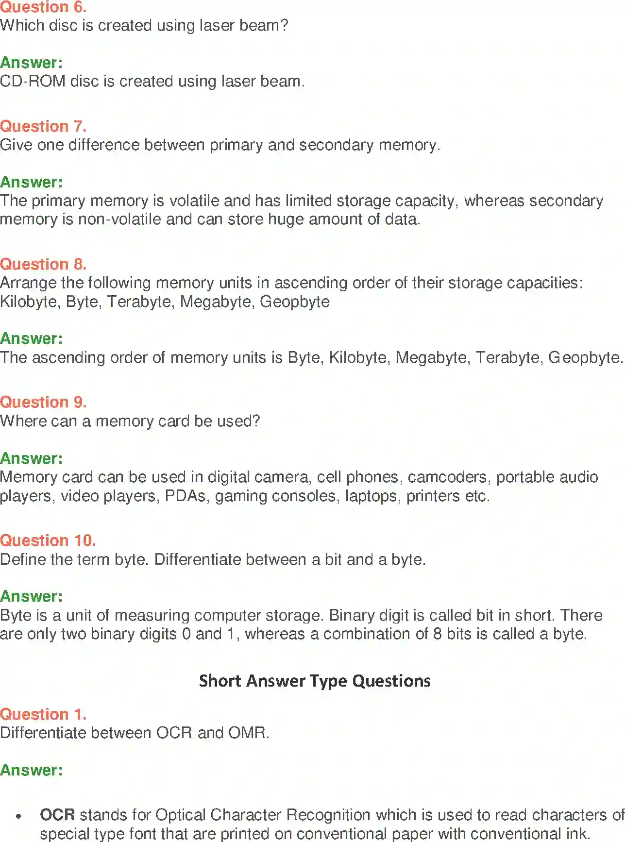 NCERT-Solution-Class-9-Foundation-of-Information-Technology-Computer-System-Organisation-1199-page-2