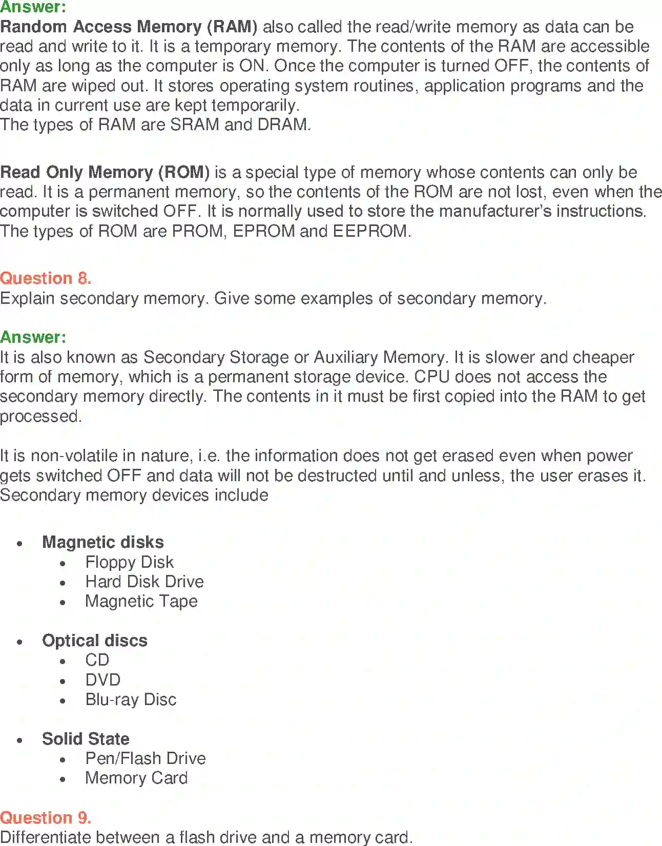 NCERT-Solution-Class-9-Foundation-of-Information-Technology-Computer-System-Organisation-1199-page-8