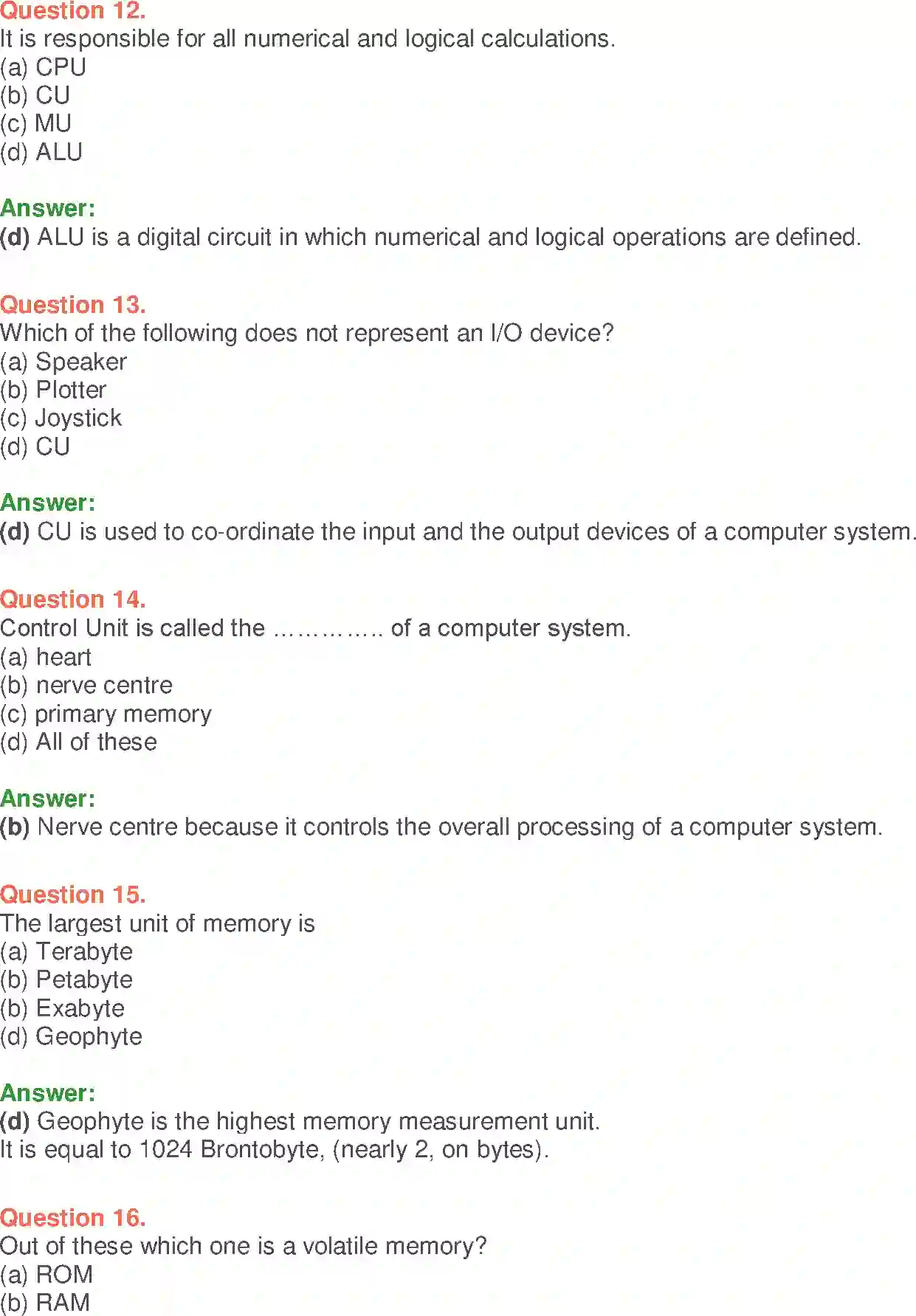 NCERT-Solution-Class-9-Foundation-of-Information-Technology-Computer-System-Organisation-3371-page-16