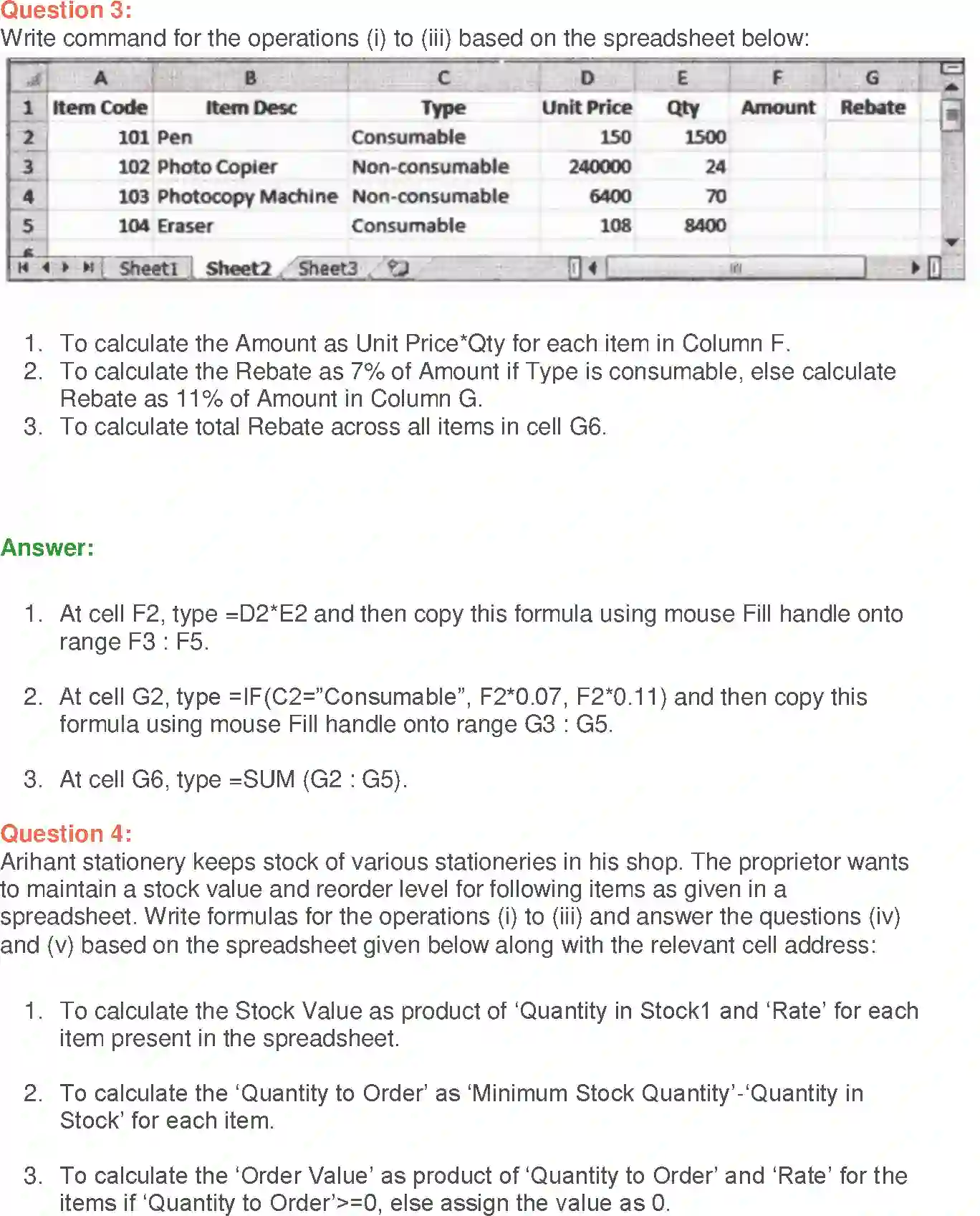 NCERT-Solution-Class-9-Foundation-of-Information-Technology-MSExcel-2007-1208-page-11