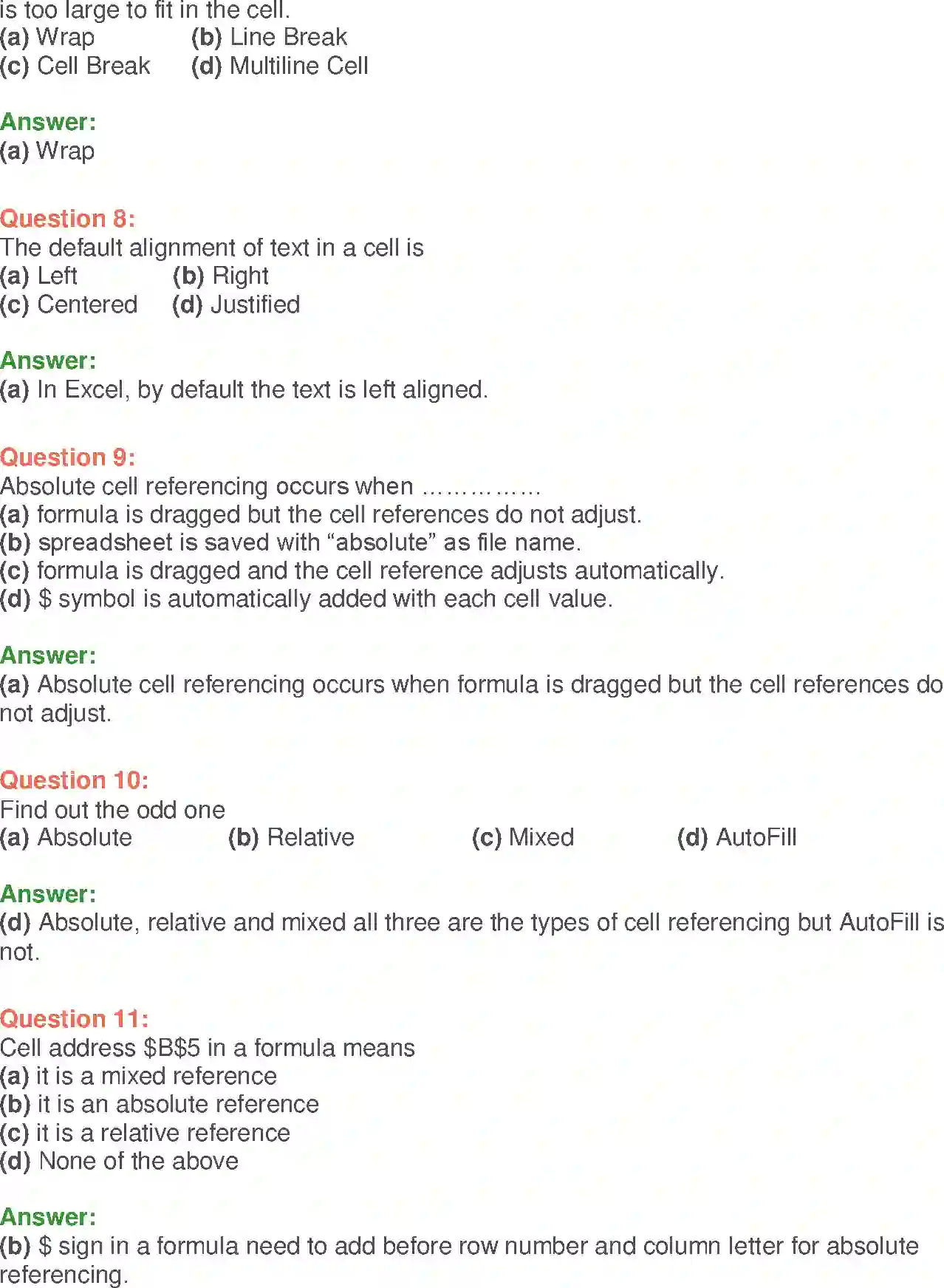 NCERT-Solution-Class-9-Foundation-of-Information-Technology-MSExcel-2007-3380-page-14