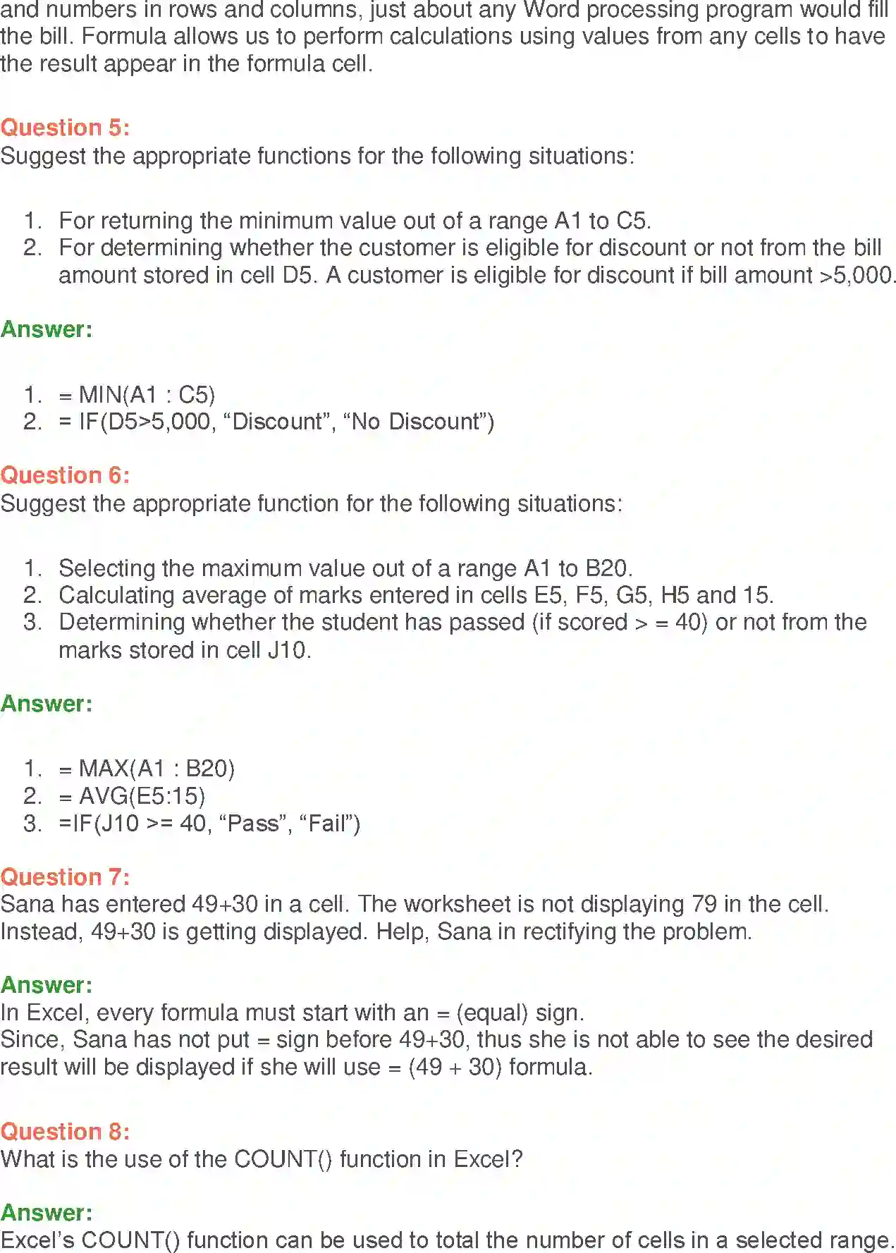 NCERT-Solution-Class-9-Foundation-of-Information-Technology-MSExcel-2007-3380-page-5