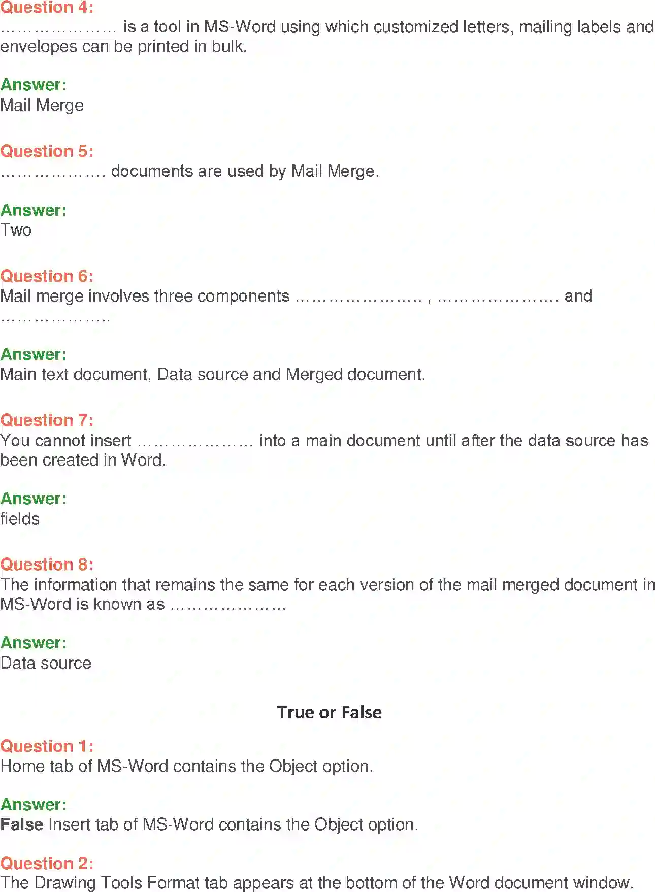 NCERT-Solution-Class-9-Foundation-of-Information-Technology-MSWord-2007-Advanced-3378-page-19