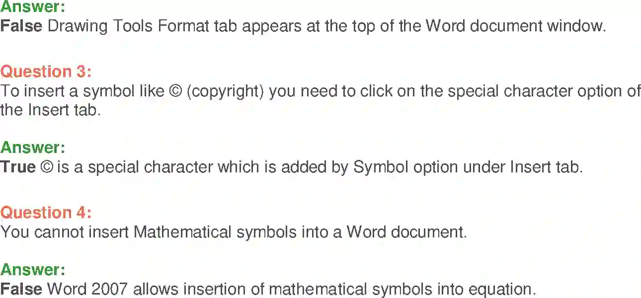 NCERT-Solution-Class-9-Foundation-of-Information-Technology-MSWord-2007-Advanced-3378-page-20