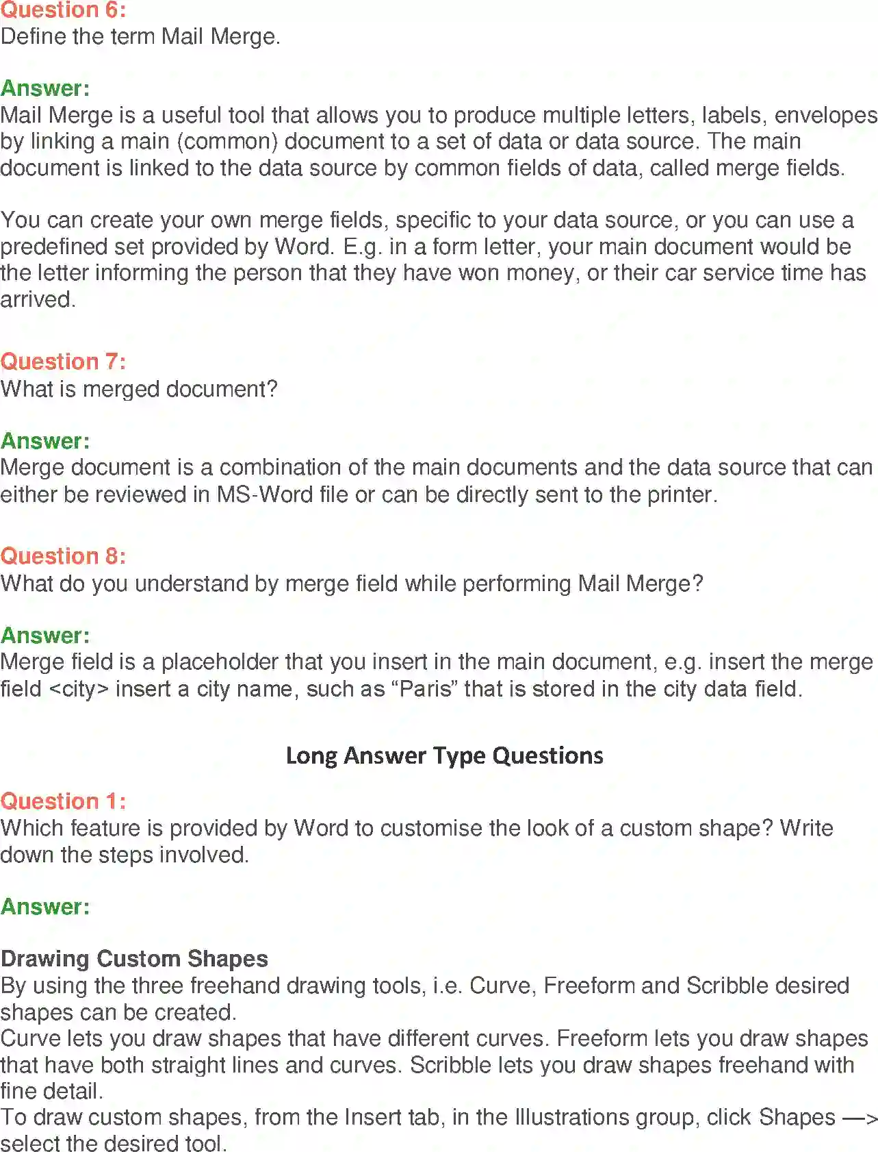 NCERT-Solution-Class-9-Foundation-of-Information-Technology-MSWord-2007-Advanced-3378-page-4