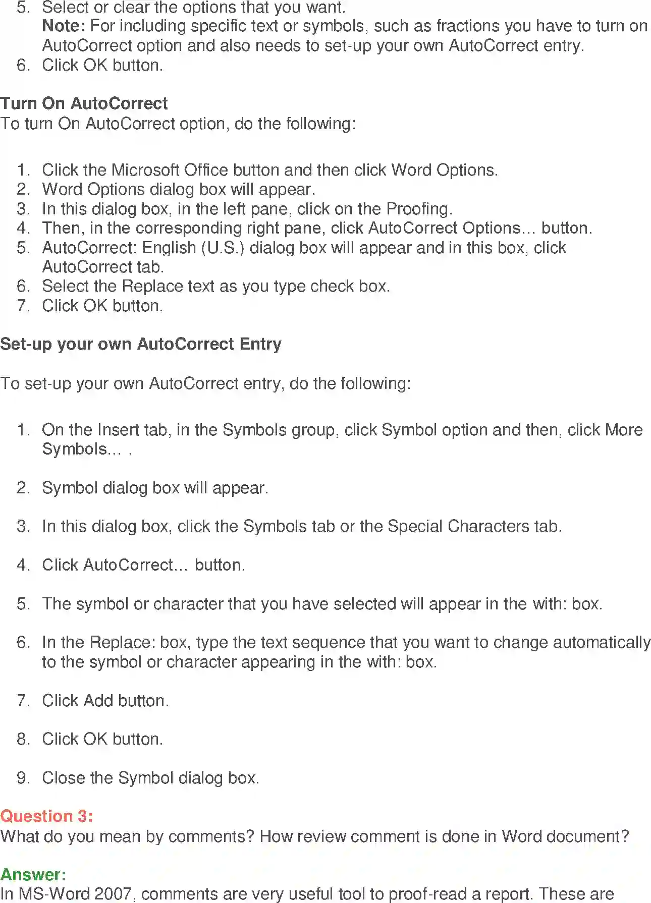 NCERT-Solution-Class-9-Foundation-of-Information-Technology-MSWord-2007-Advanced-3378-page-6