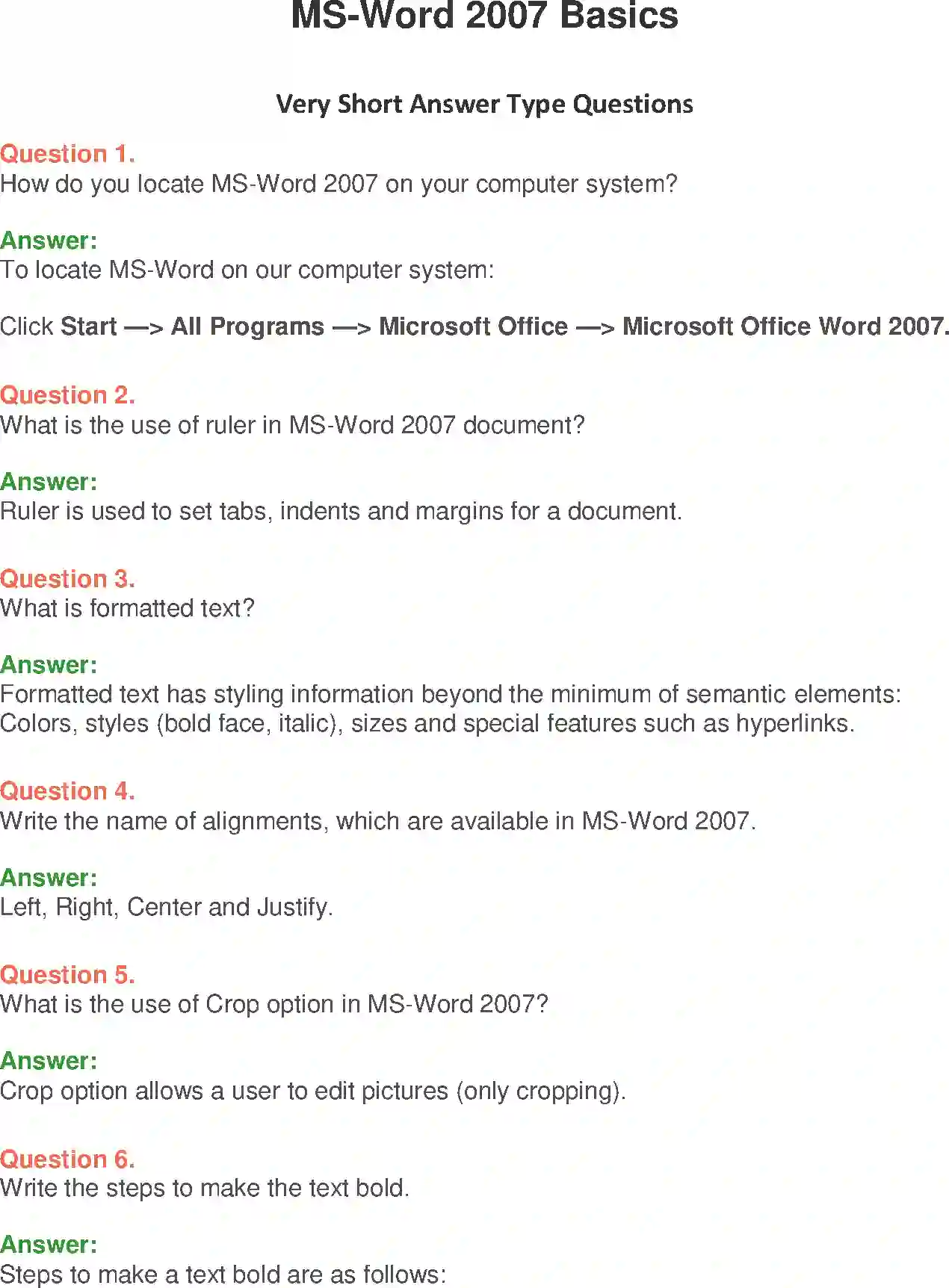 NCERT-Solution-Class-9-Foundation-of-Information-Technology-MSWord-2007-Basics-1205-page-1