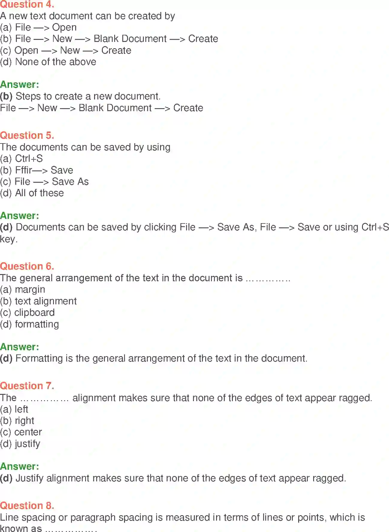 NCERT-Solution-Class-9-Foundation-of-Information-Technology-MSWord-2007-Basics-1205-page-13