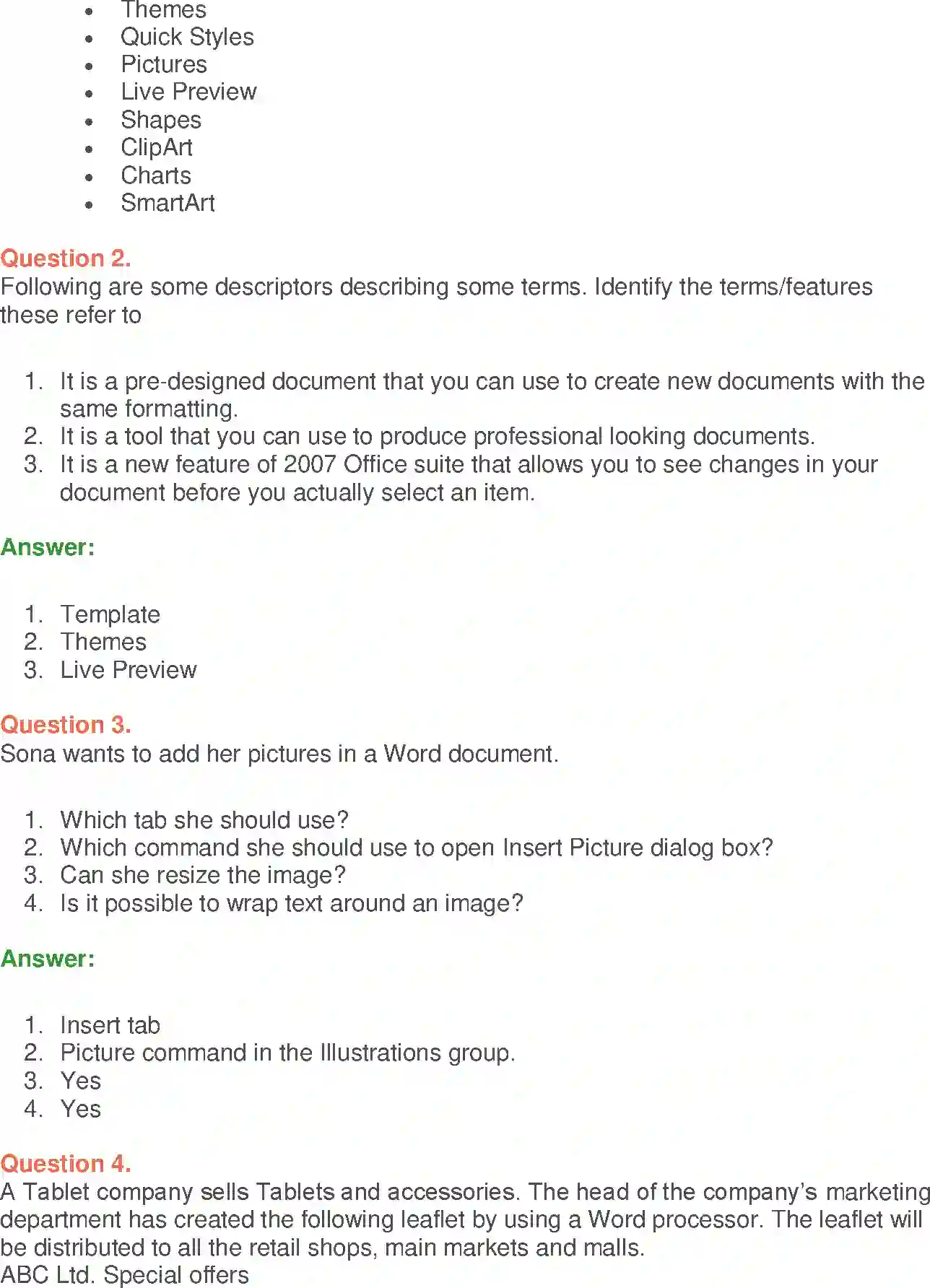 NCERT-Solution-Class-9-Foundation-of-Information-Technology-MSWord-2007-Basics-3377-page-10