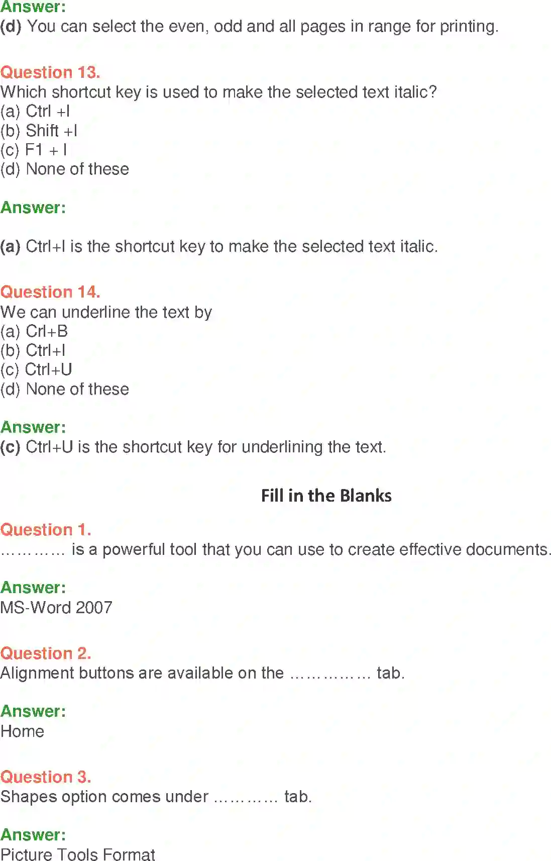 NCERT-Solution-Class-9-Foundation-of-Information-Technology-MSWord-2007-Basics-3377-page-15