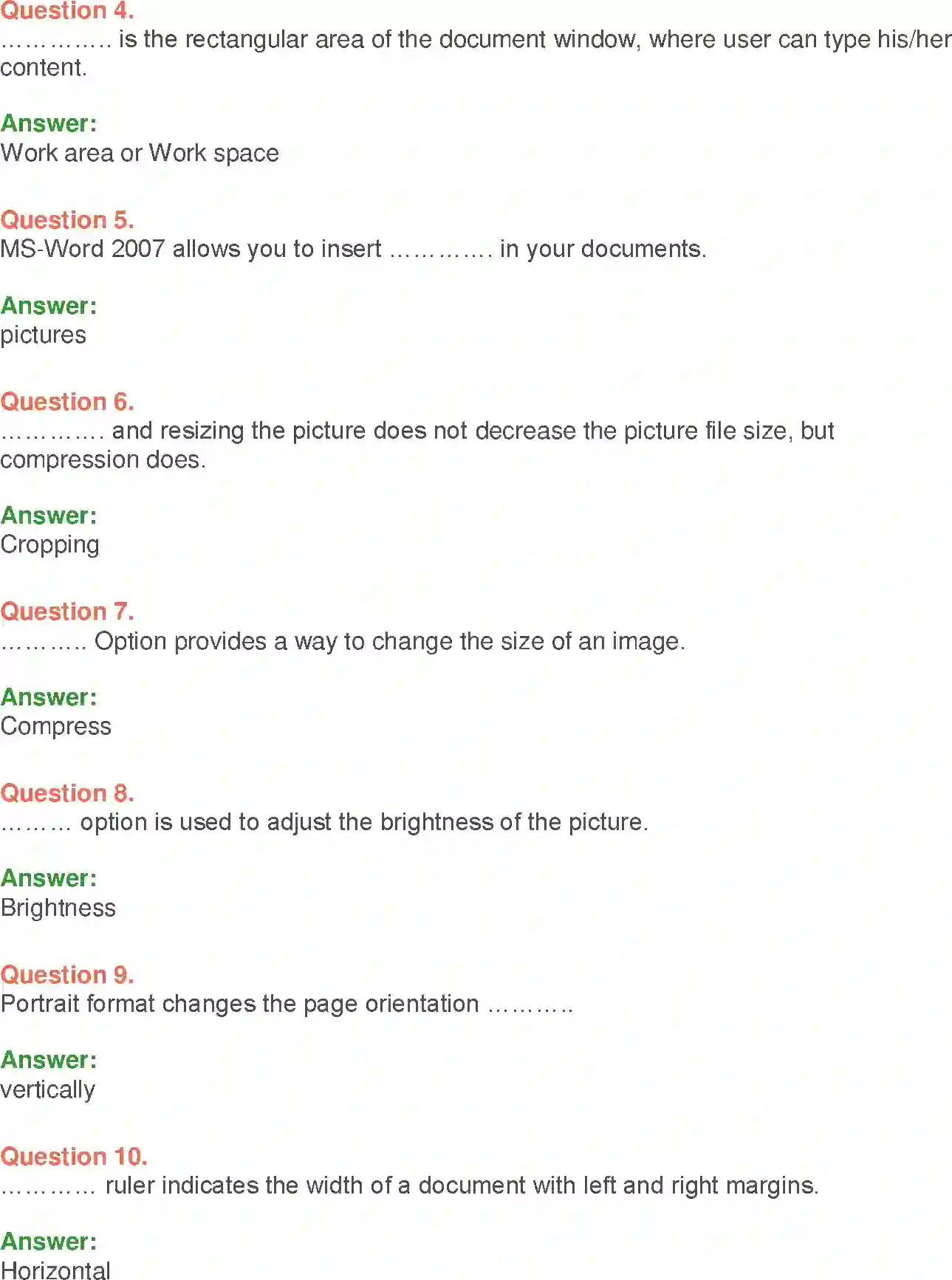 NCERT-Solution-Class-9-Foundation-of-Information-Technology-MSWord-2007-Basics-3377-page-16