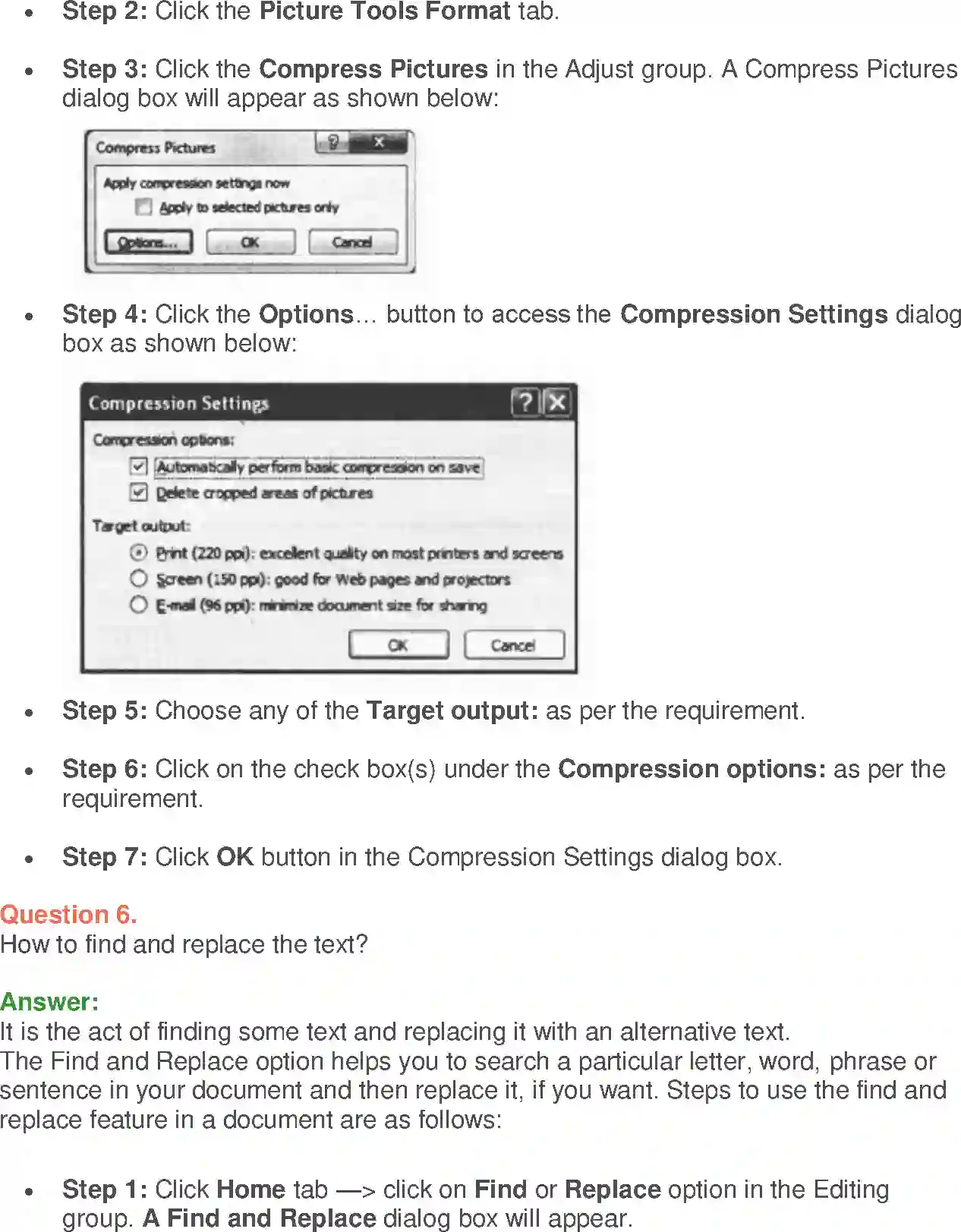 NCERT-Solution-Class-9-Foundation-of-Information-Technology-MSWord-2007-Basics-3377-page-8