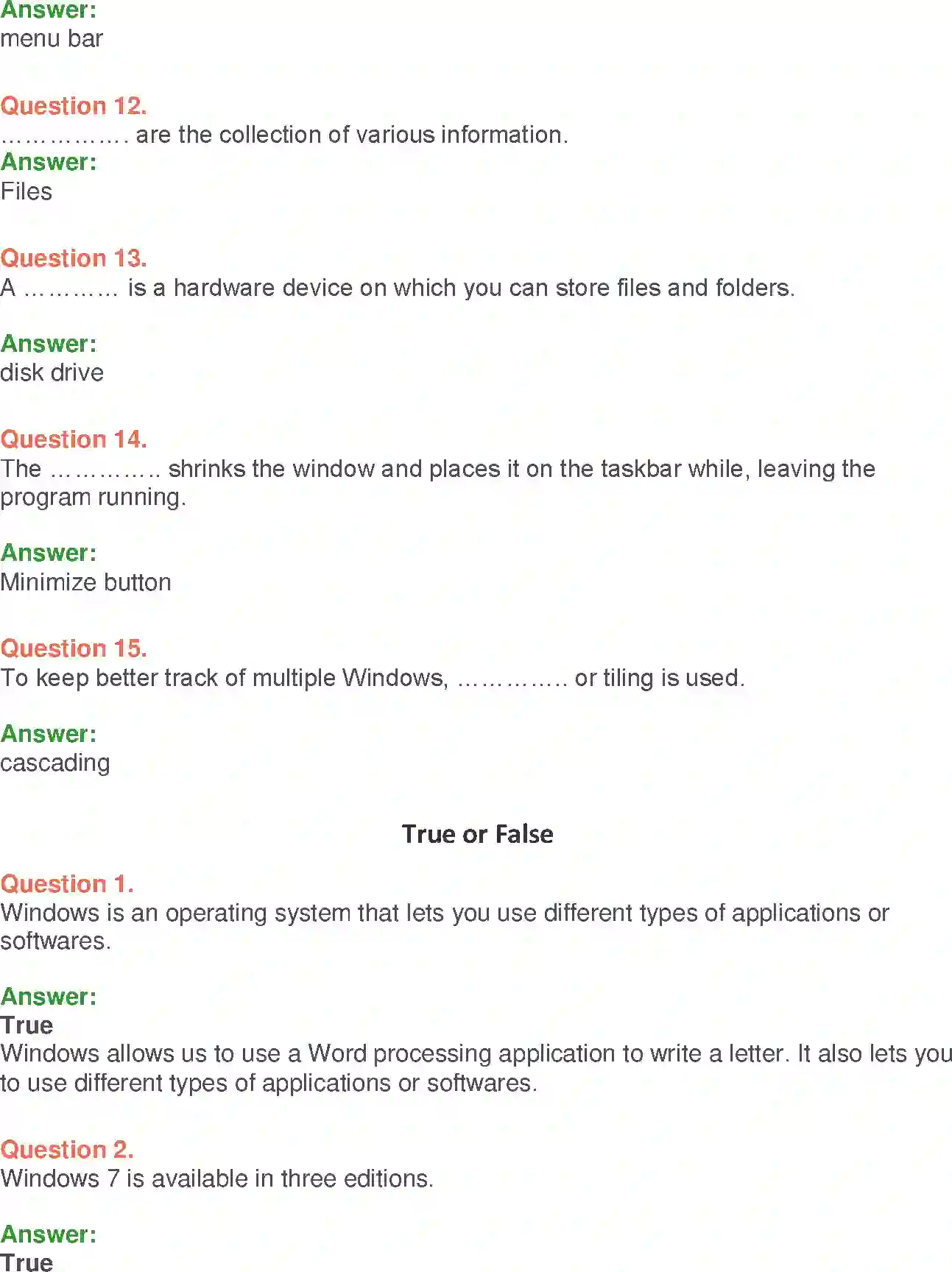 NCERT-Solution-Class-9-Foundation-of-Information-Technology-Windows-Operating-System-1204-page-19