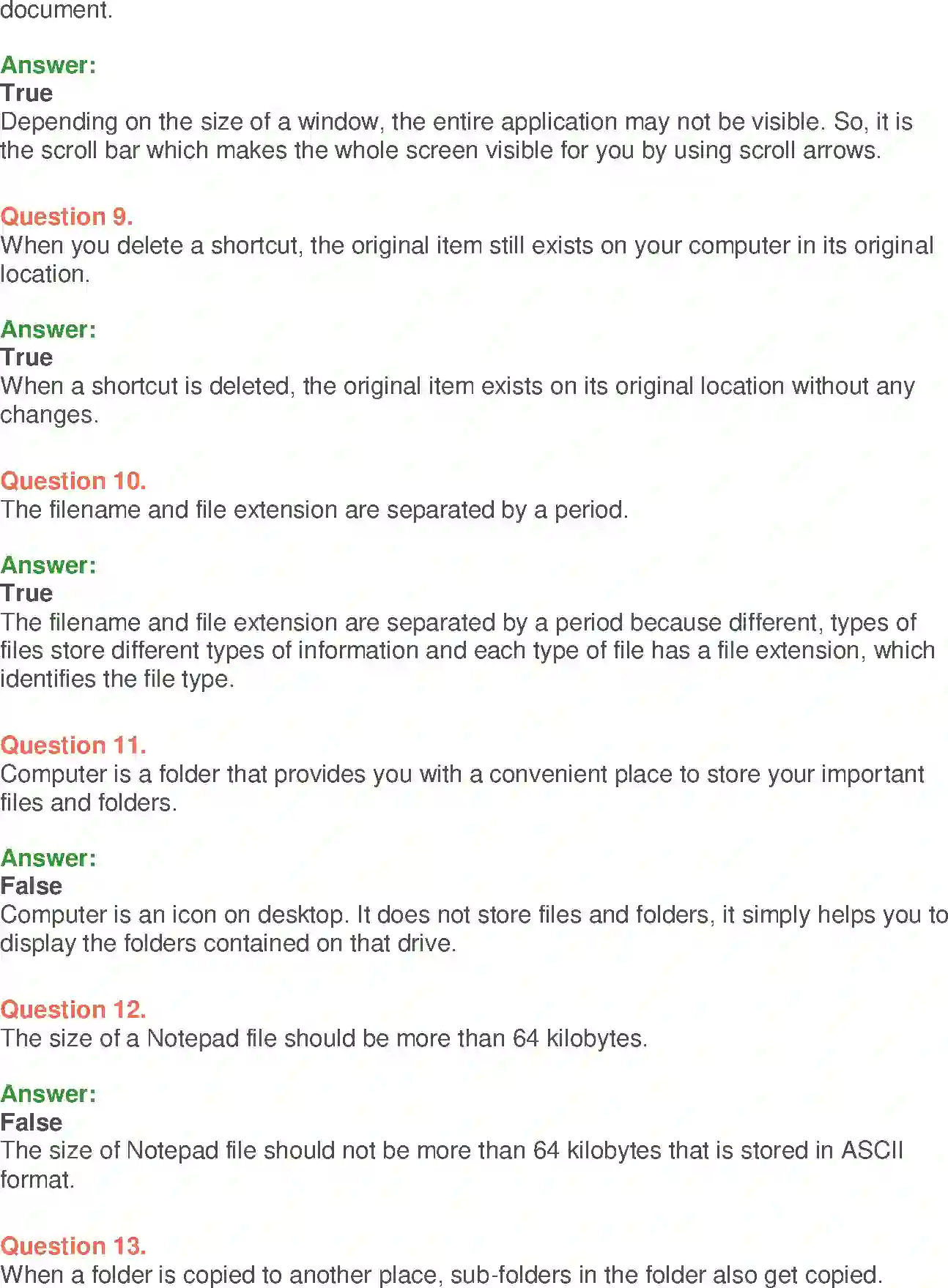 NCERT-Solution-Class-9-Foundation-of-Information-Technology-Windows-Operating-System-1204-page-21