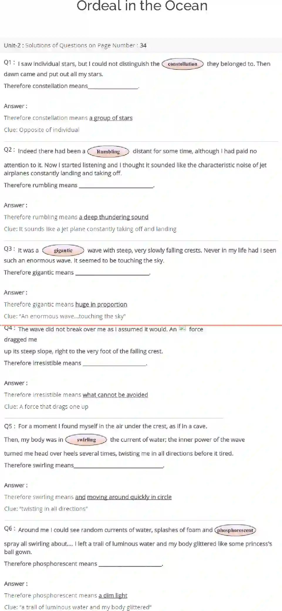 NCERT-Solution-Class-9-Main-Course-MCB-Ordeal-in-the-Ocean-3338-page-1