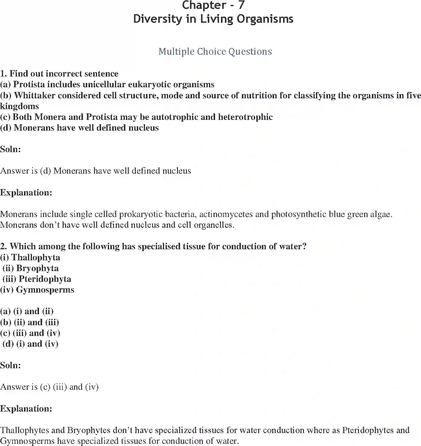 NCERT-Solution-Class-9-Science-Exemplar-Diversity-in-Living-Organisms-Exemplar-1230-page-1