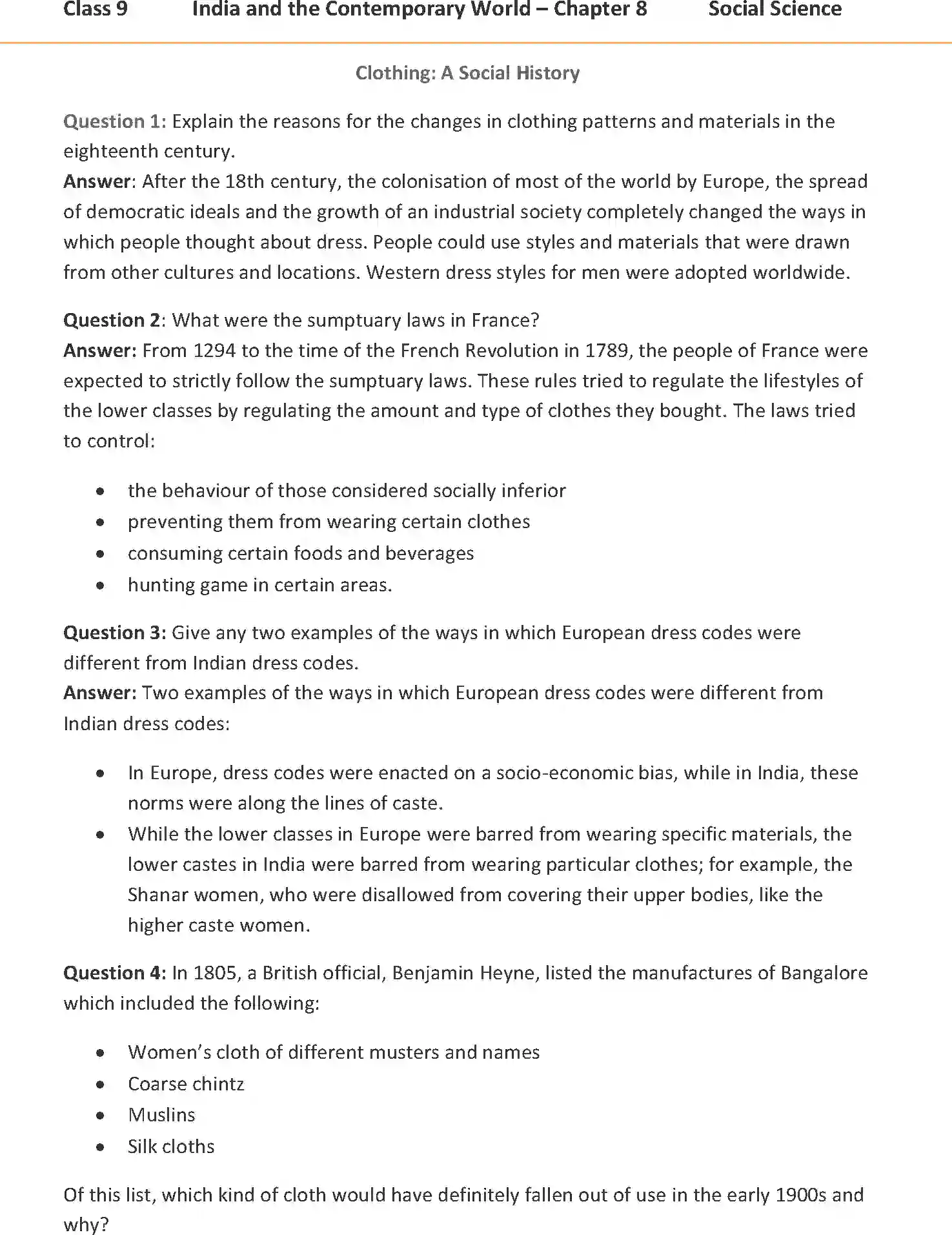 NCERT-Solution-Class-9-Social-Science-Clothing-A-Social-History-3240-page-1