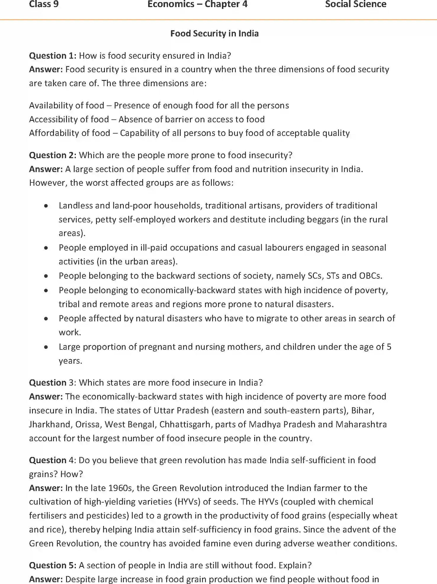 NCERT-Solution-Class-9-Social-Science-Food-Security-In-India-1060-page-1