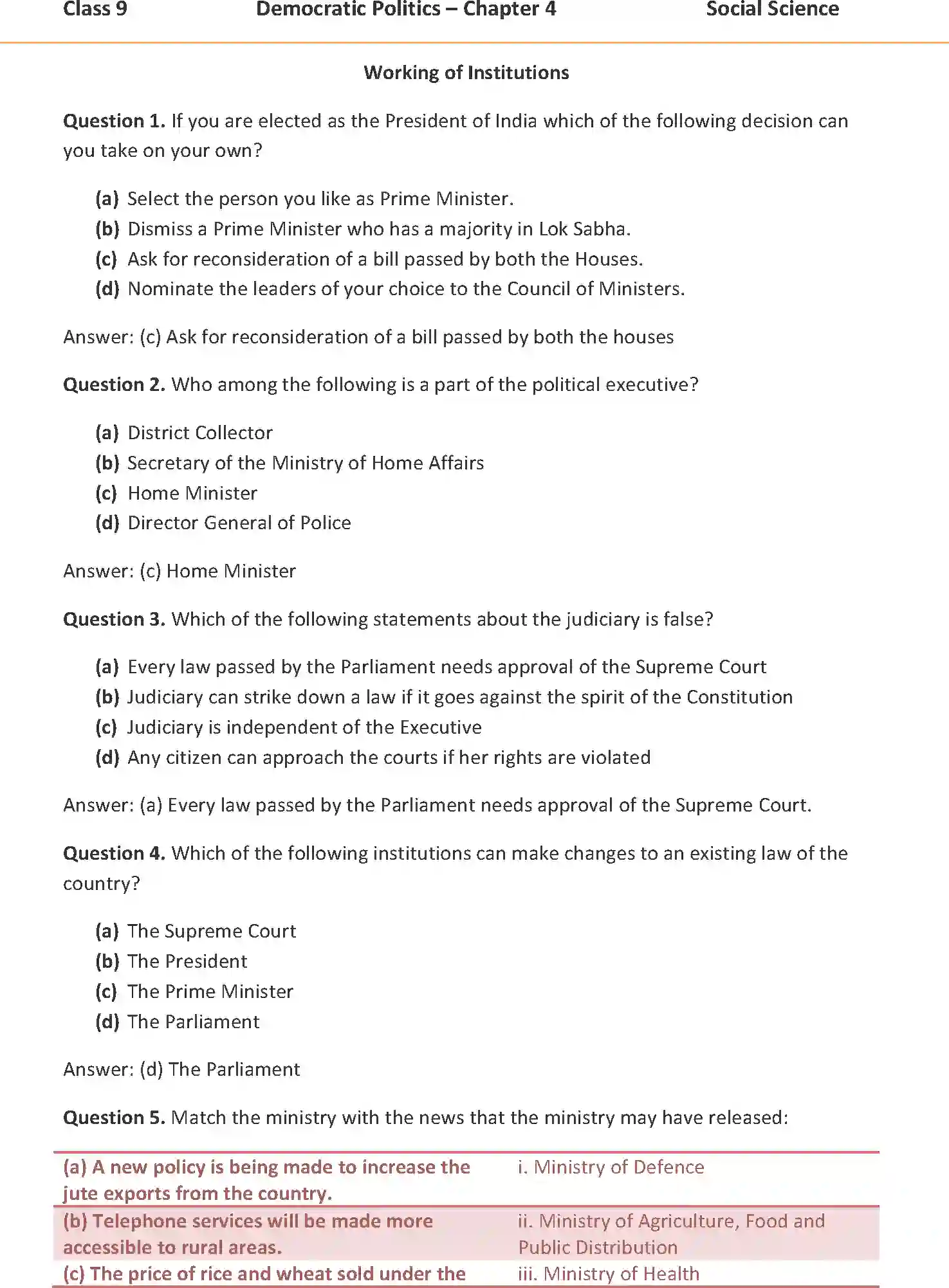 NCERT-Solution-Class-9-Social-Science-Working-of-Institutions-1078-page-1